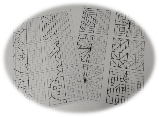線対称描画　～作業トレーニング～