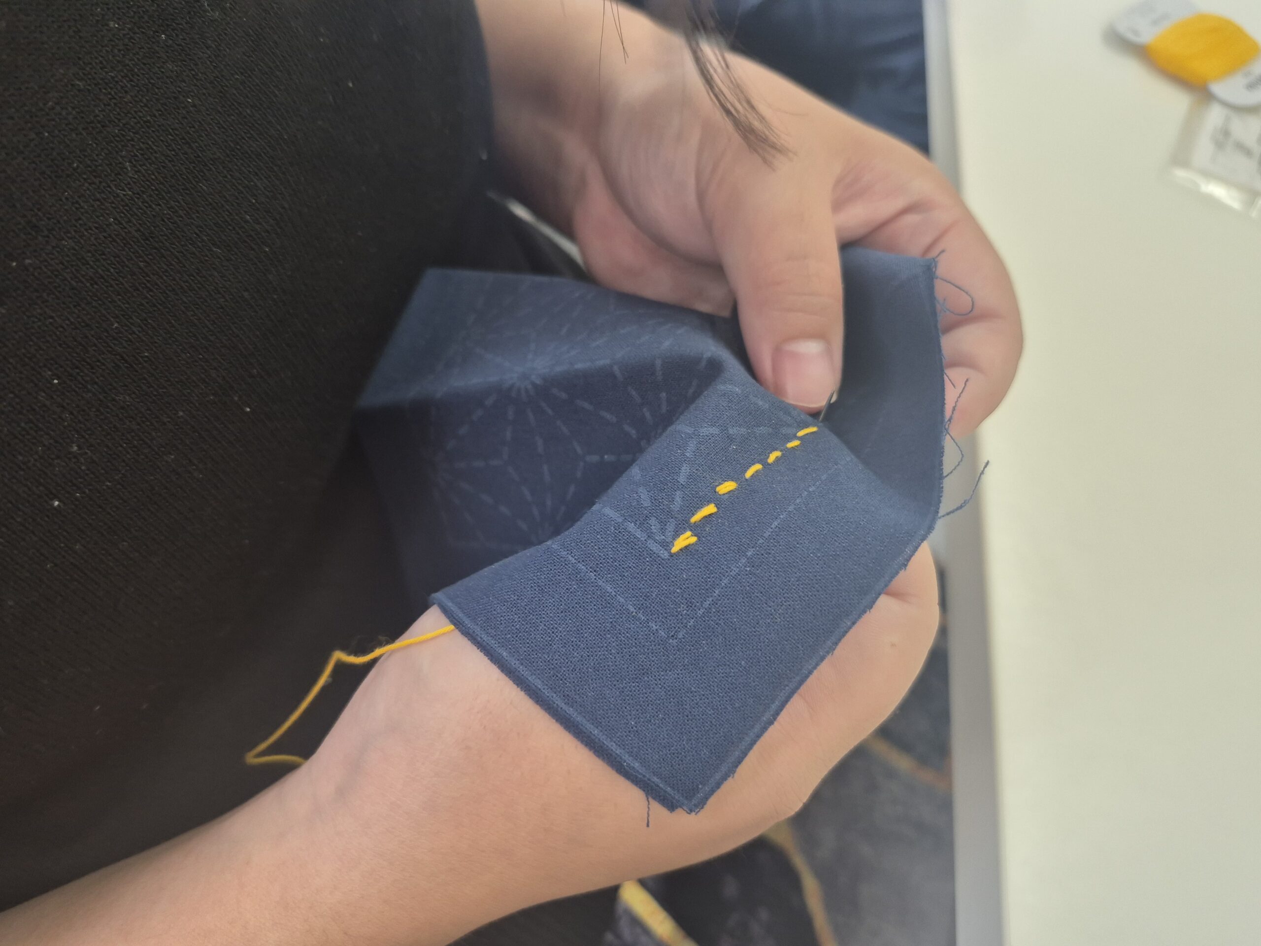 軽作業トレーニング☆ひたすら波縫いチャレンジの巻